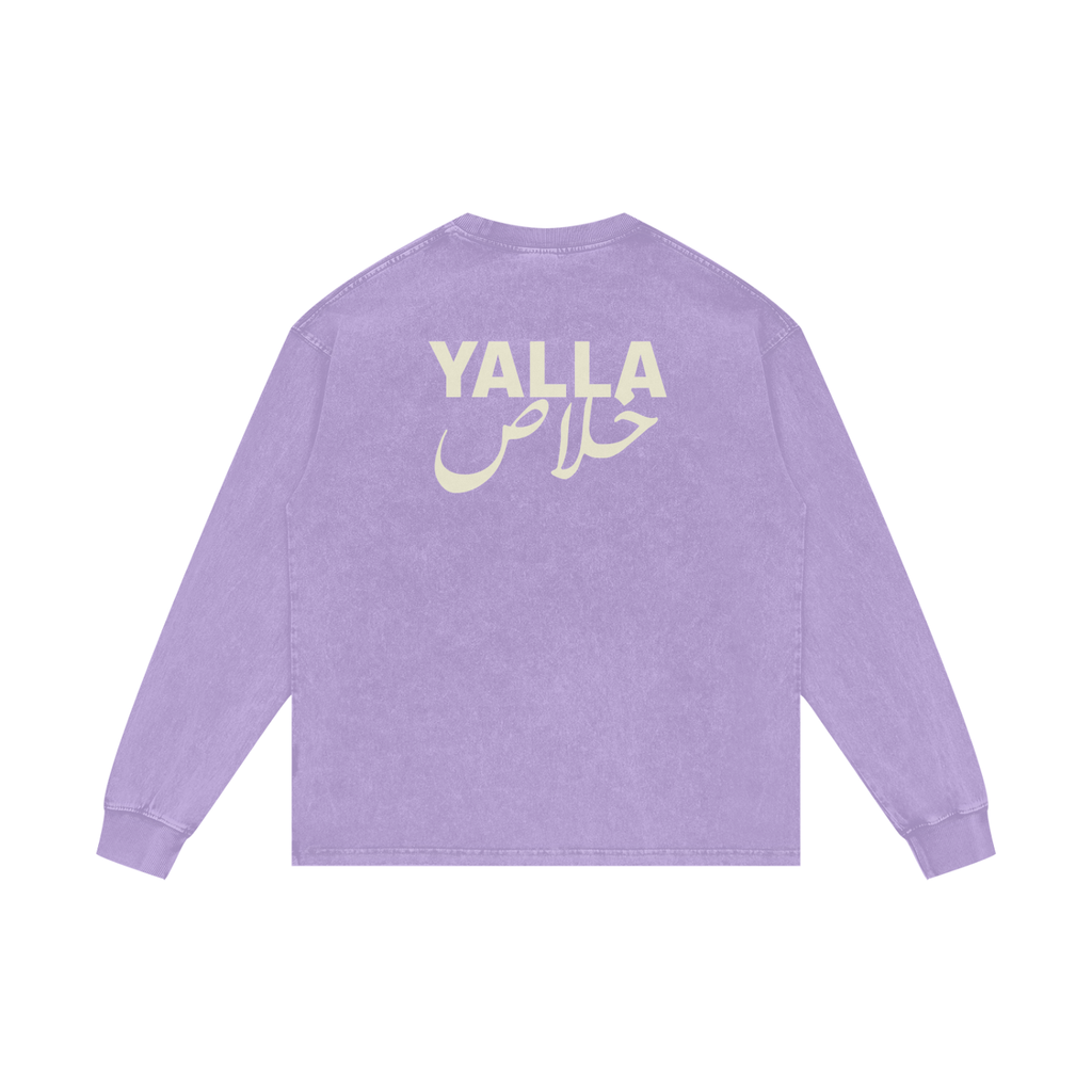 Yalla خلاص - Acid Wash Oversize Long Sleeve