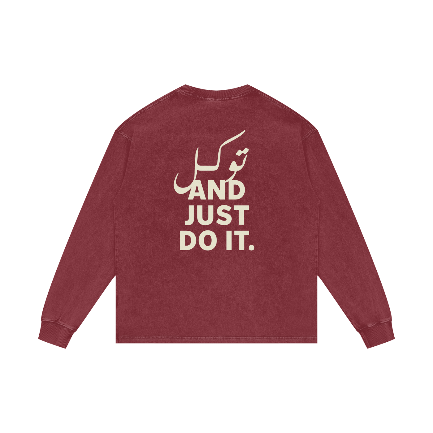 توکل And just do it - Acid Wash Oversize Long Sleeve