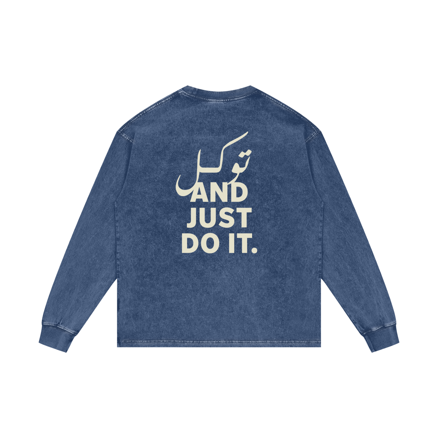توکل And just do it - Acid Wash Oversize Long Sleeve