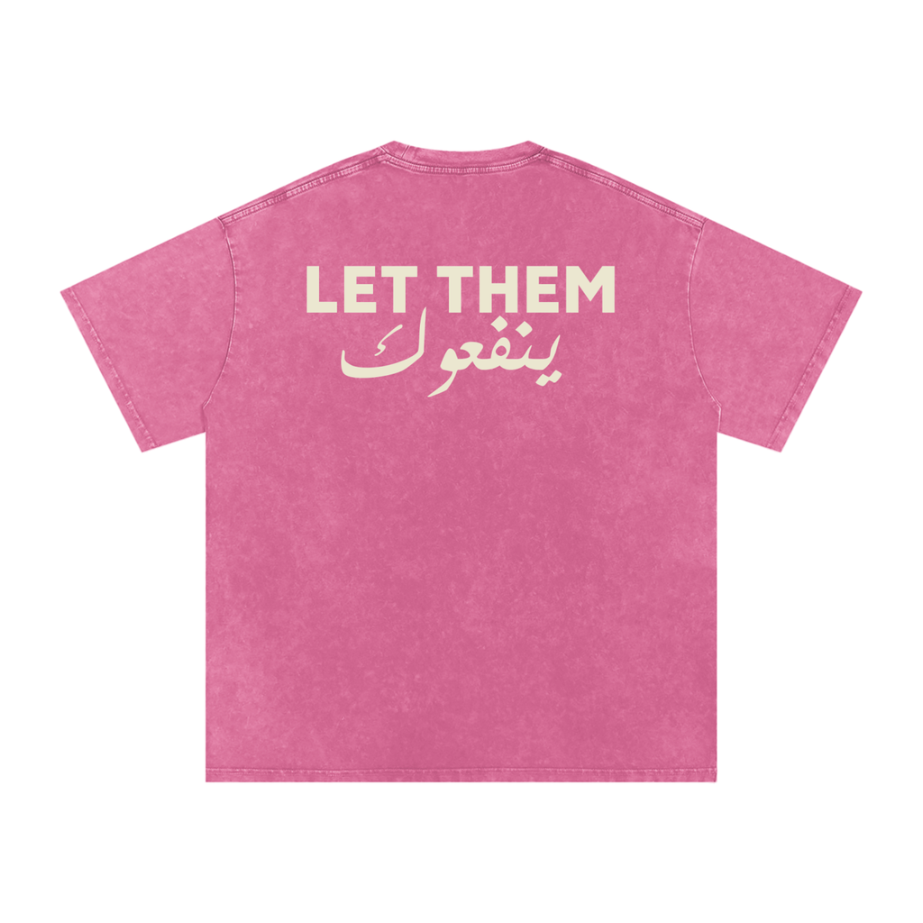 Let them ينفعوك - Snow Washed Oversized T-Shirt