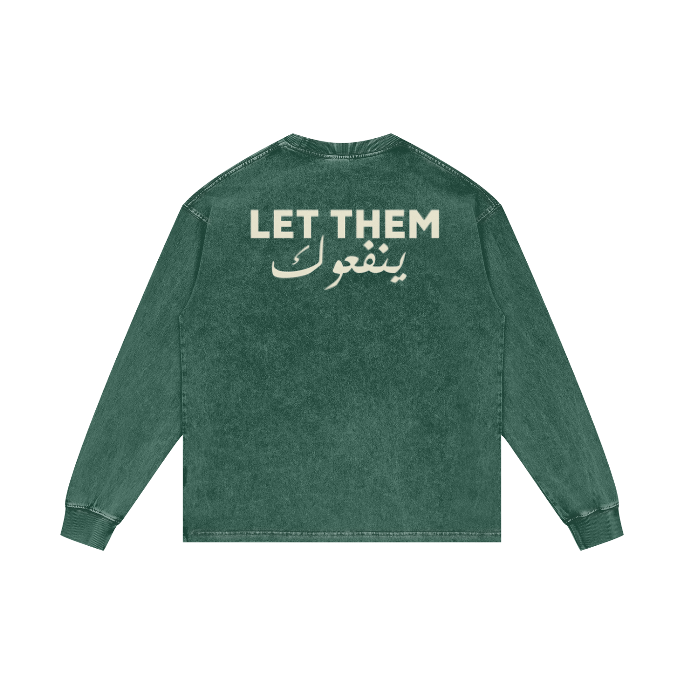 Let them ينفعوك - Acid Wash Oversize Long Sleeve