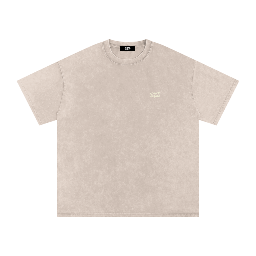 Yalla خلاص - Snow Washed Oversized T-Shirt