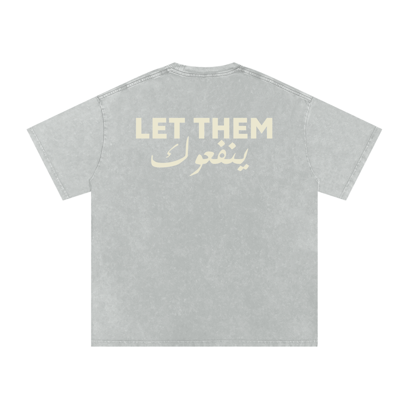 Let them ينفعوك - Snow Washed Oversized T-Shirt