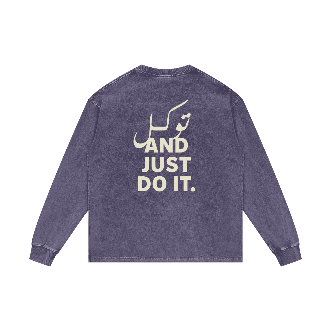 توکل and just do it - Acid Wash Oversize Long Sleeve