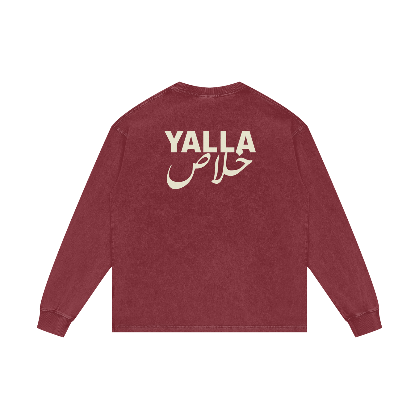 Yalla خلاص - Acid Wash Oversize Long Sleeve