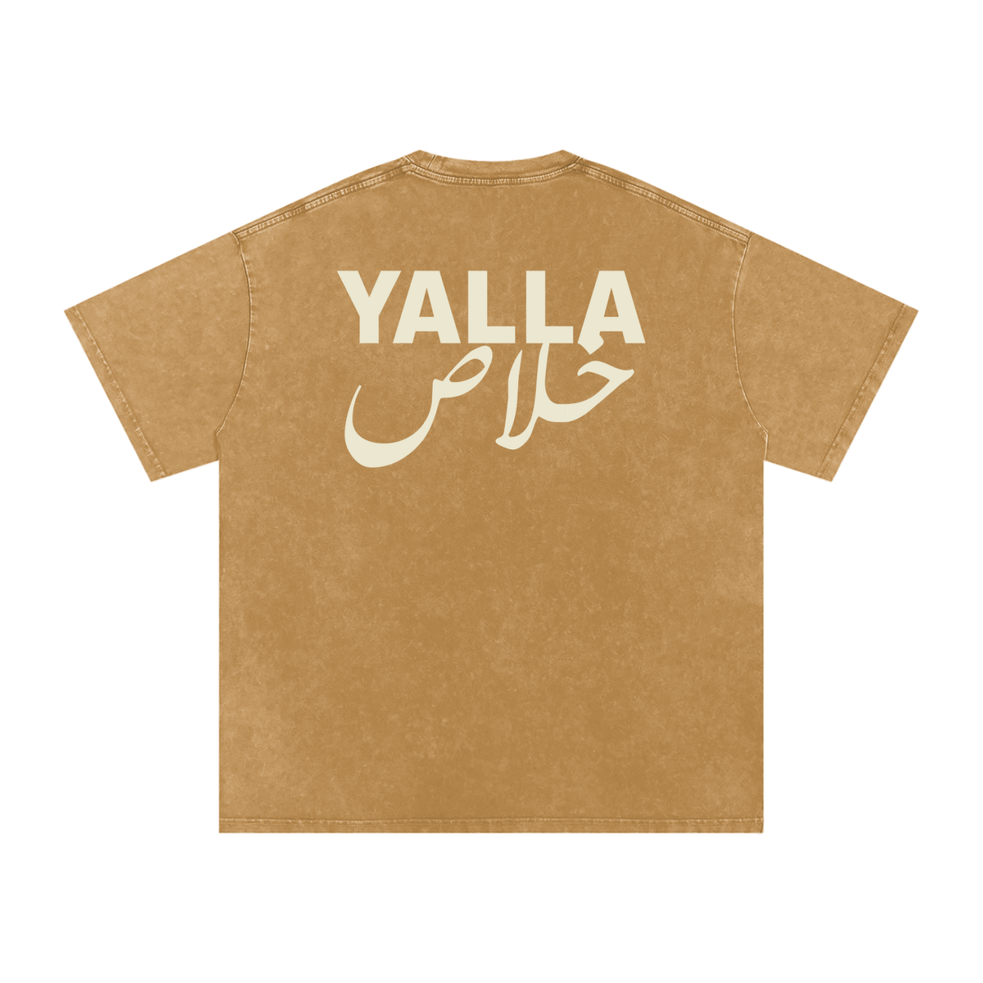 Yalla خلاص - Snow Washed Oversized T-Shirt