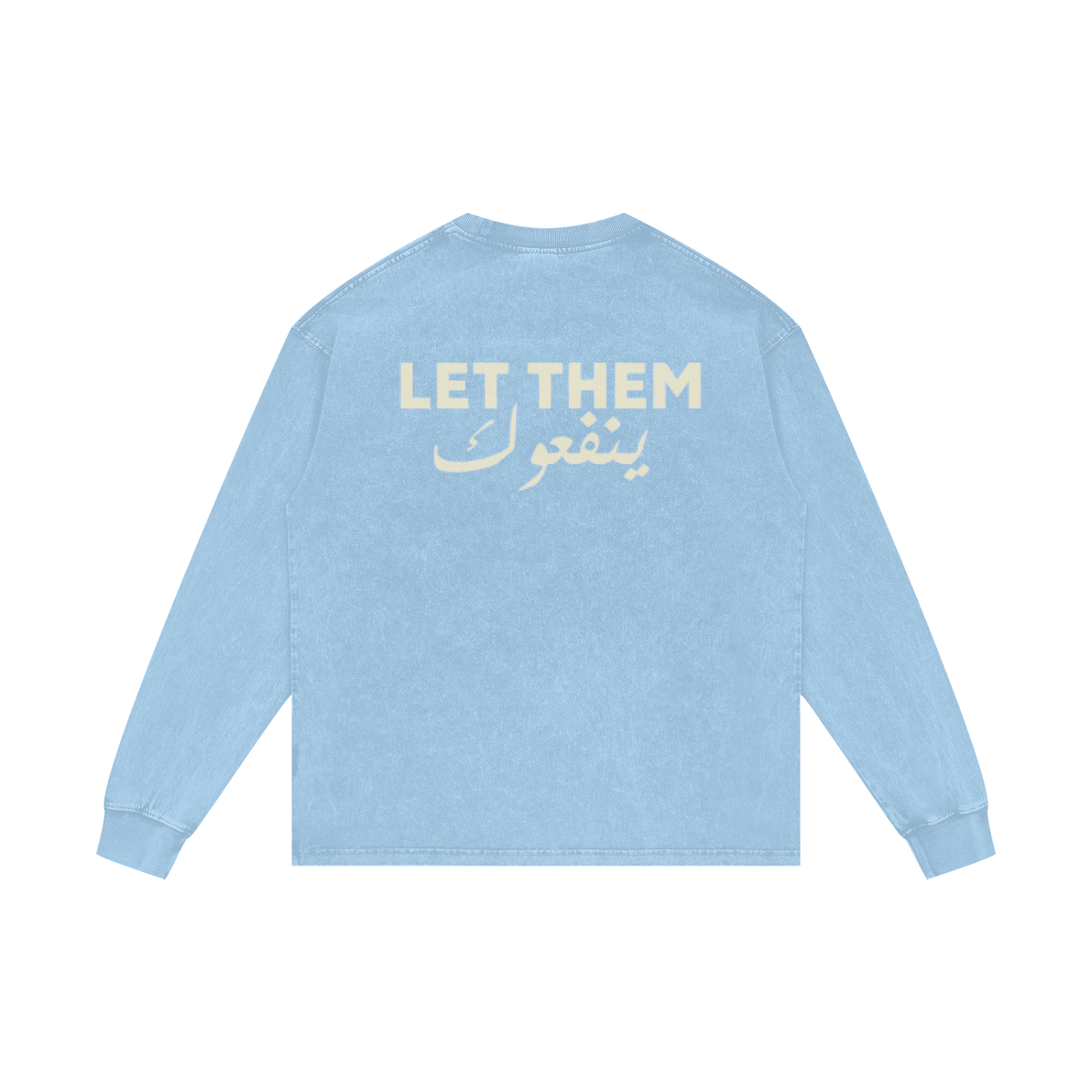 Let them ينفعوك - Acid Wash Oversize Long Sleeve