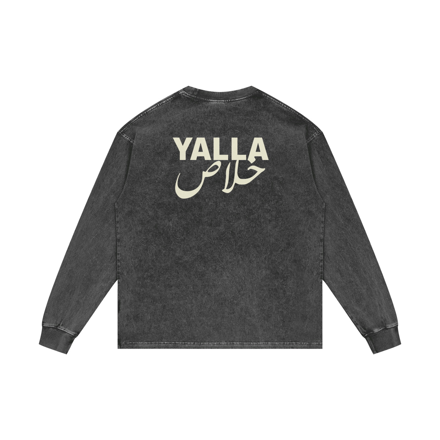Yalla خلاص - Acid Wash Oversize Long Sleeve