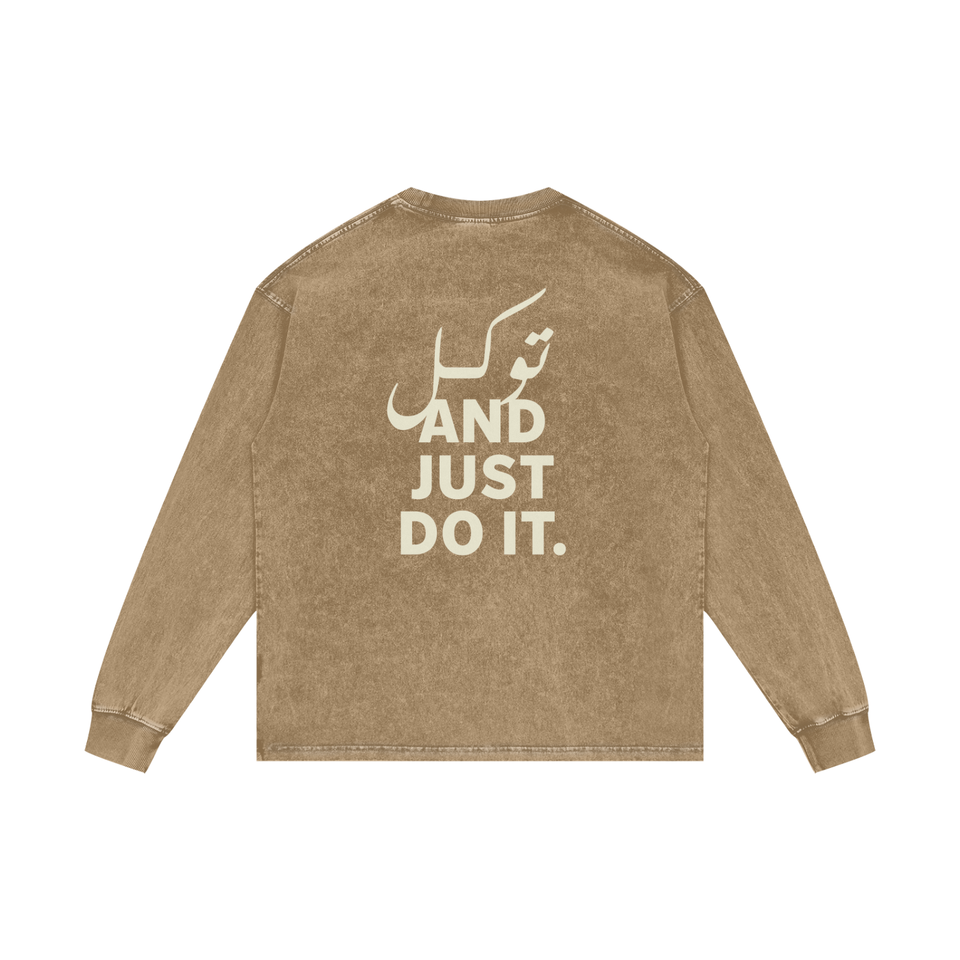 توکل and just do it - Acid Wash Oversize Long Sleeve