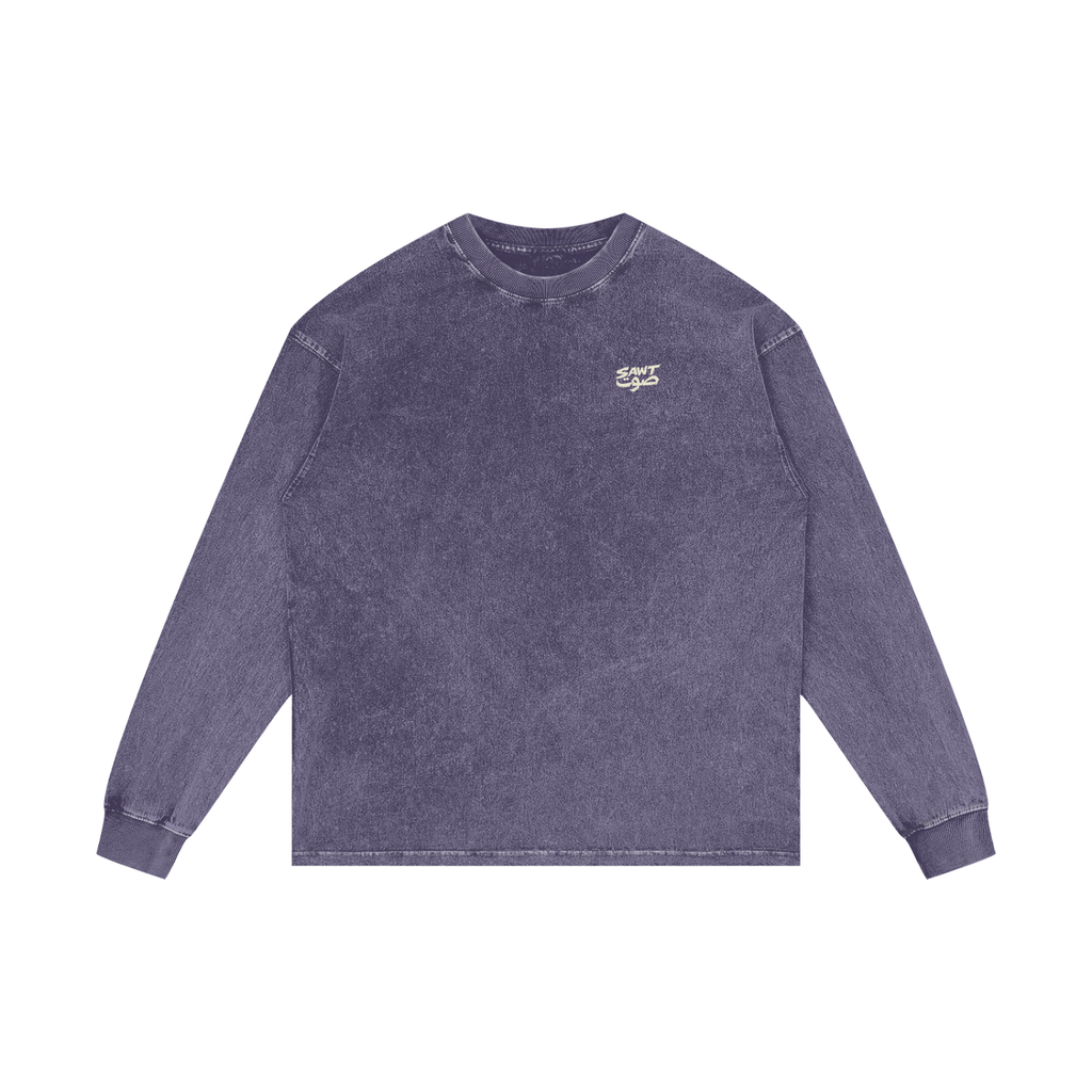 Yalla خلاص - Acid Wash Oversize Long Sleeve