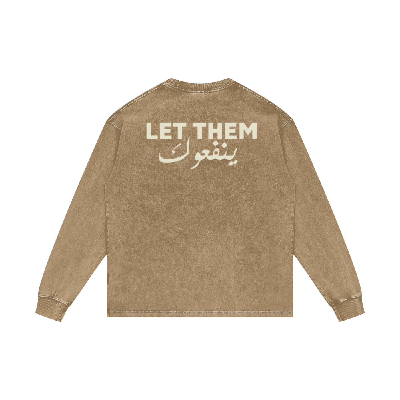 Let them ينفعوك - Acid Wash Oversize Long Sleeve