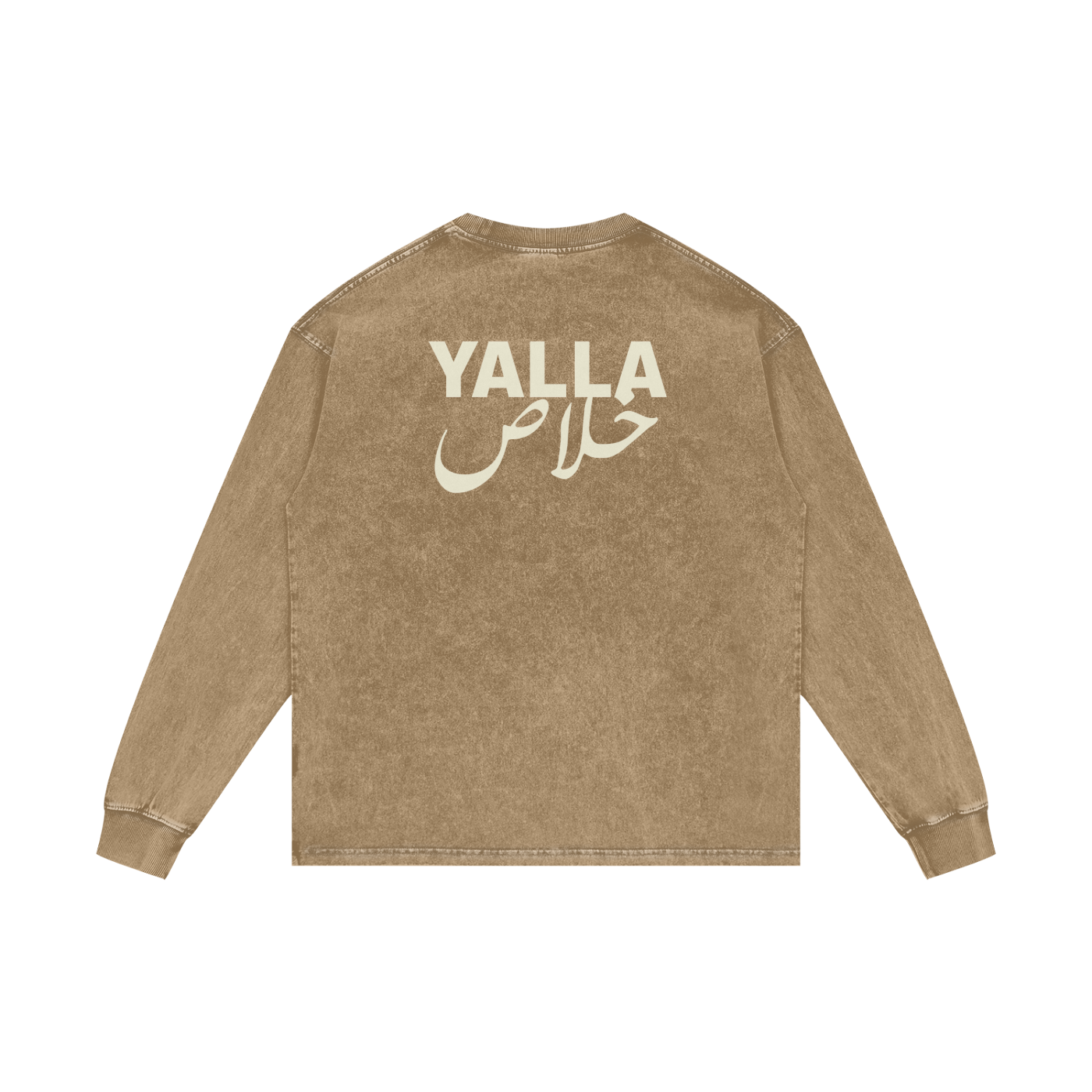 Yalla خلاص - Acid Wash Oversize Long Sleeve