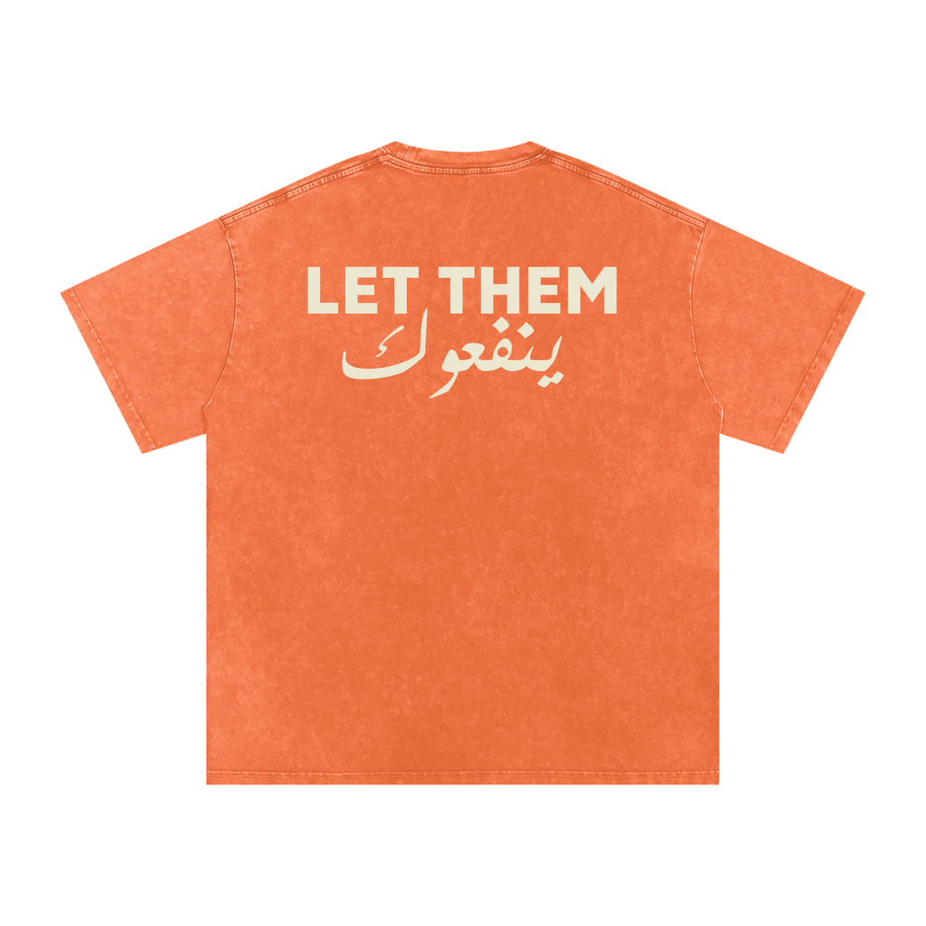 Let them ينفعوك - Snow Washed Oversized T-Shirt
