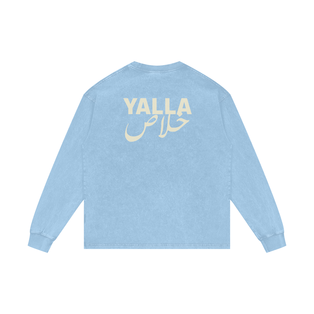 Yalla خلاص - Acid Wash Oversize Long Sleeve