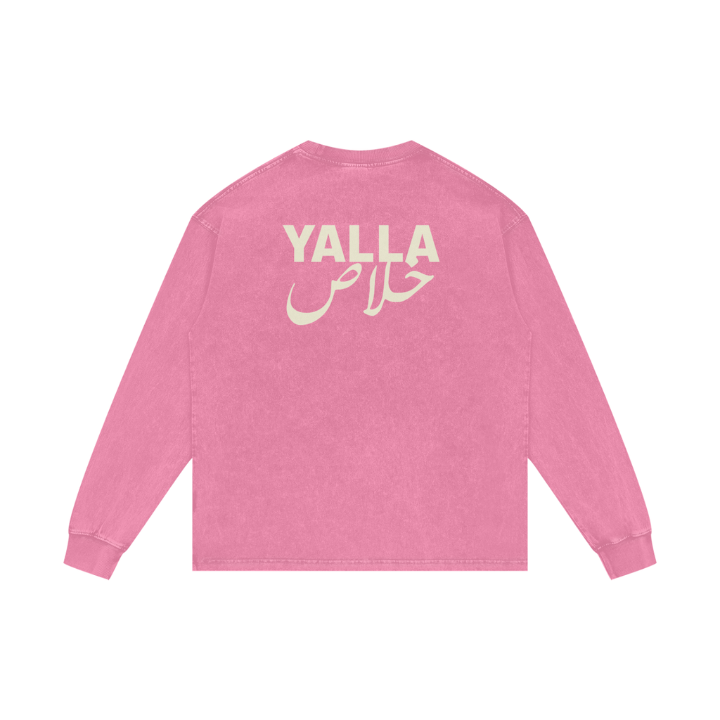 Yalla خلاص - Acid Wash Oversize Long Sleeve