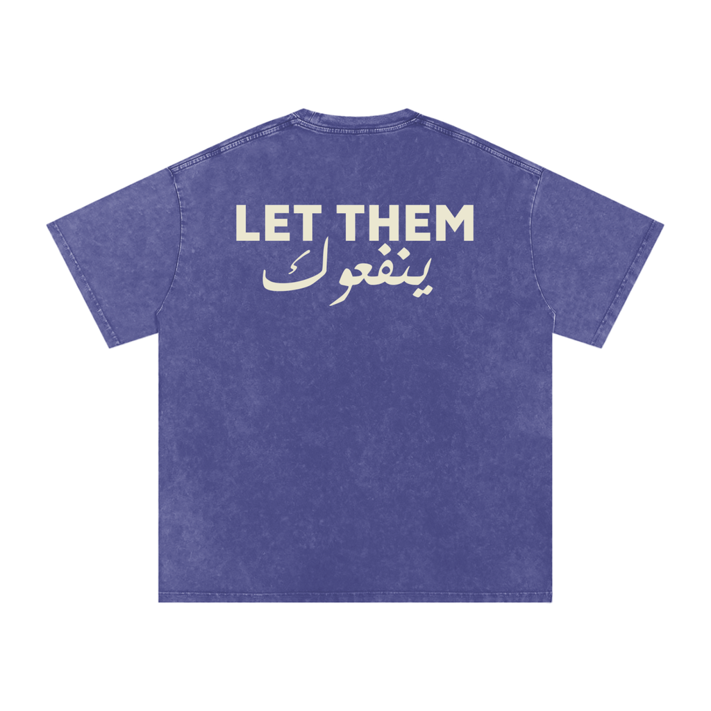 Let them ينفعوك - Snow Washed Oversized T-Shirt