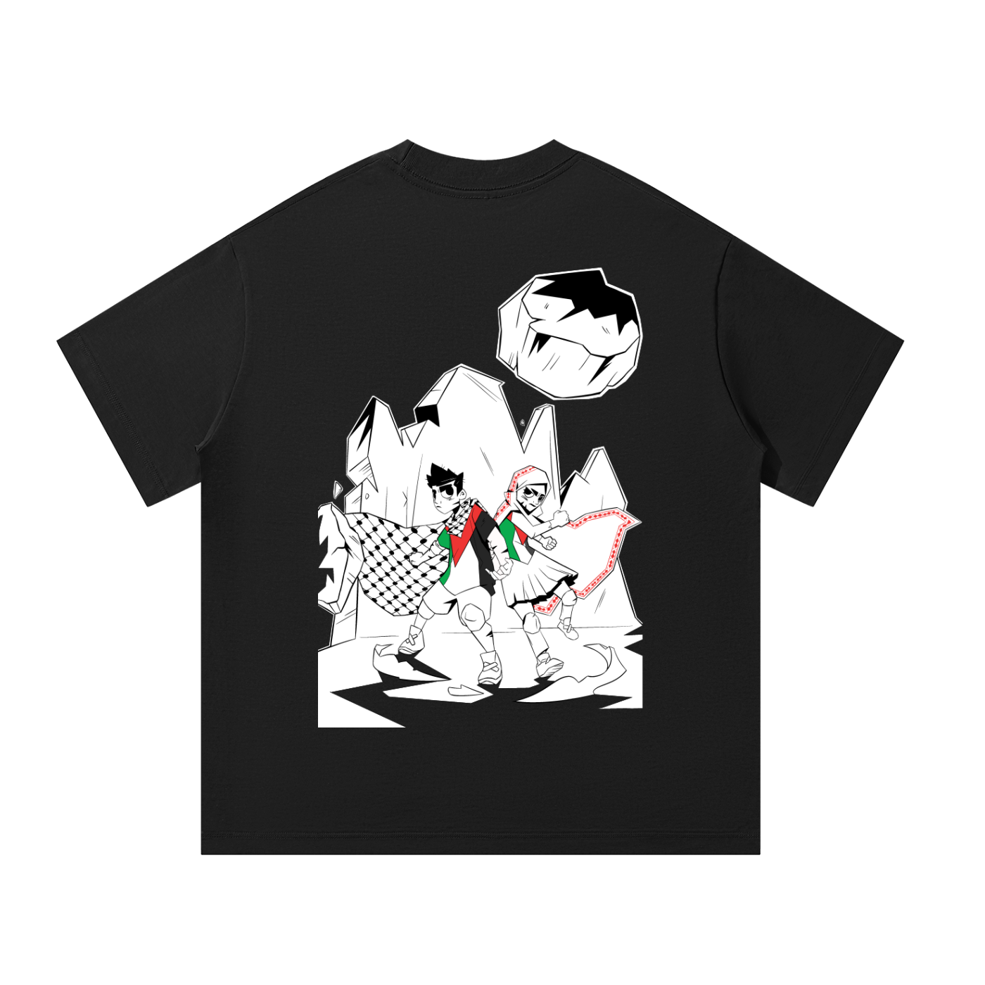 Voice #01: Palestine Resistance-Oversized T-Shirt