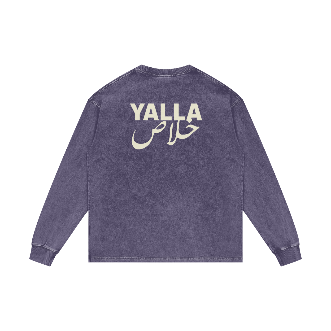 Yalla خلاص - Acid Wash Oversize Long Sleeve