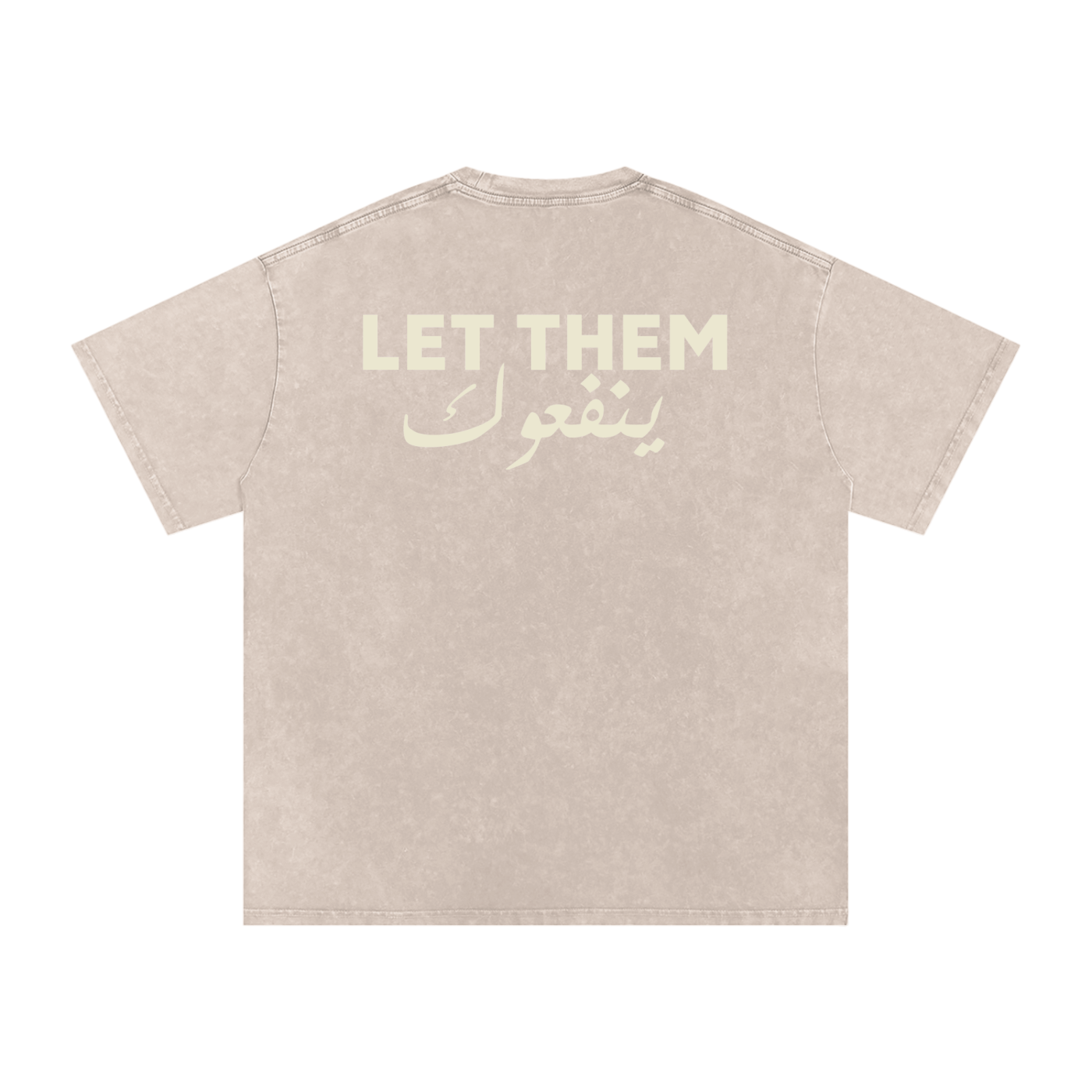 Let them ينفعوك - Snow Washed Oversized T-Shirt