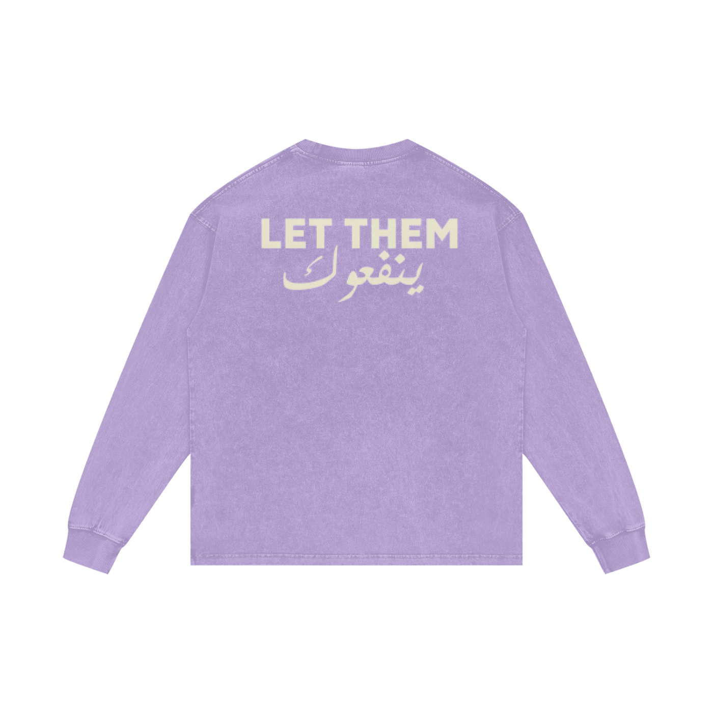 Let them ينفعوك - Acid Wash Oversize Long Sleeve