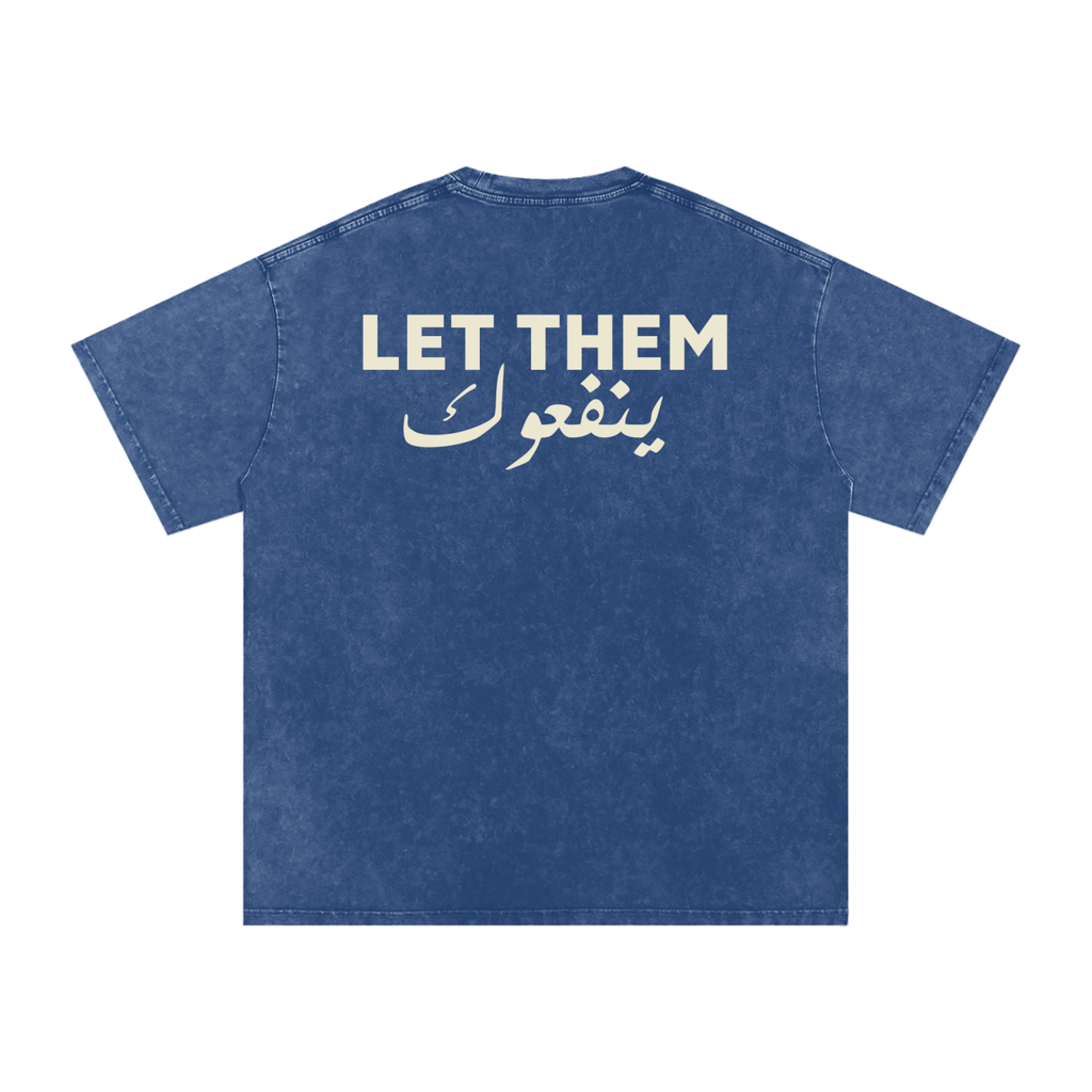 Let them ينفعوك - Snow Washed Oversized T-Shirt