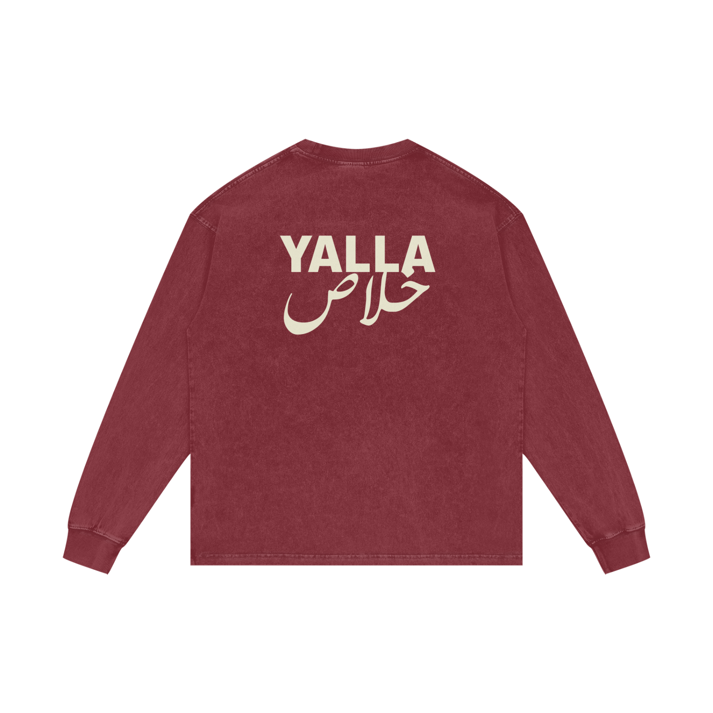 Yalla خلاص - Acid Wash Oversize Long Sleeve