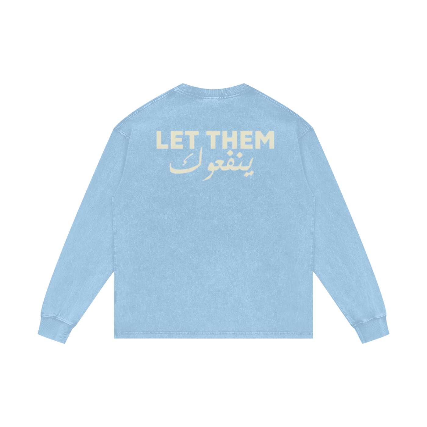 Let them ينفعوك - Acid Wash Oversize Long Sleeve