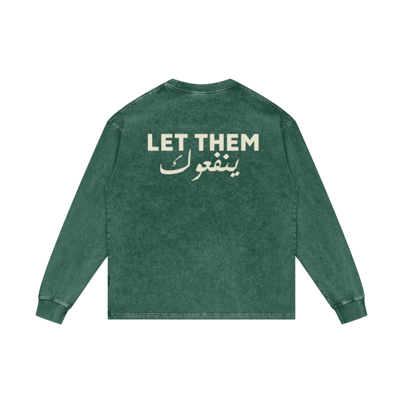 Let them ينفعوك - Acid Wash Oversize Long Sleeve